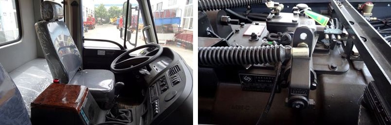 东风小三轴10吨随车吊底盘图片 东风小三轴10吨随车吊底盘图片