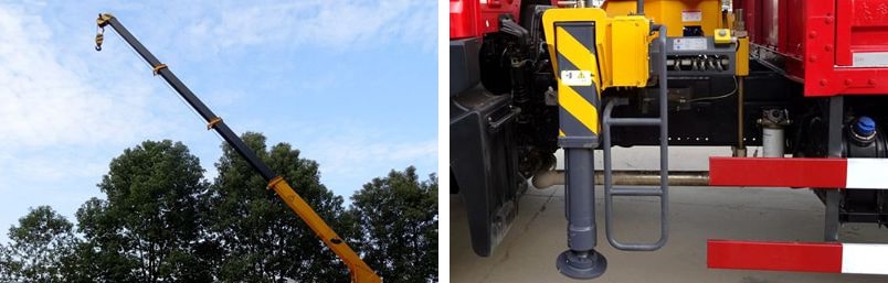 东风小三轴10吨随车吊吊机图片 东风小三轴10吨随车吊吊机图片