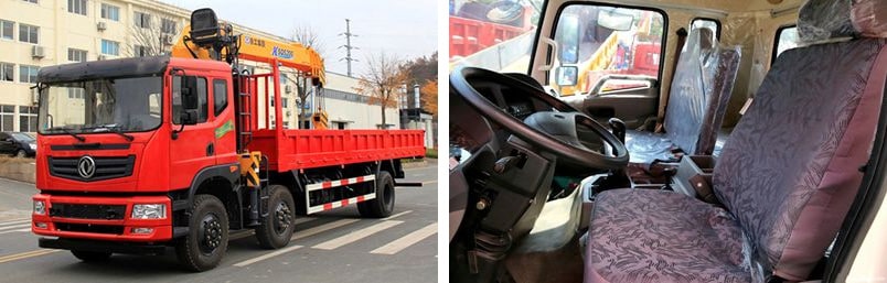 东风10吨随车吊底盘图片 东风10吨随车吊底盘图片