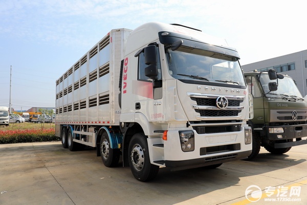 红岩杰狮前四后八国六铝合金畜禽车 红岩杰狮前四后八国六铝合金畜禽车